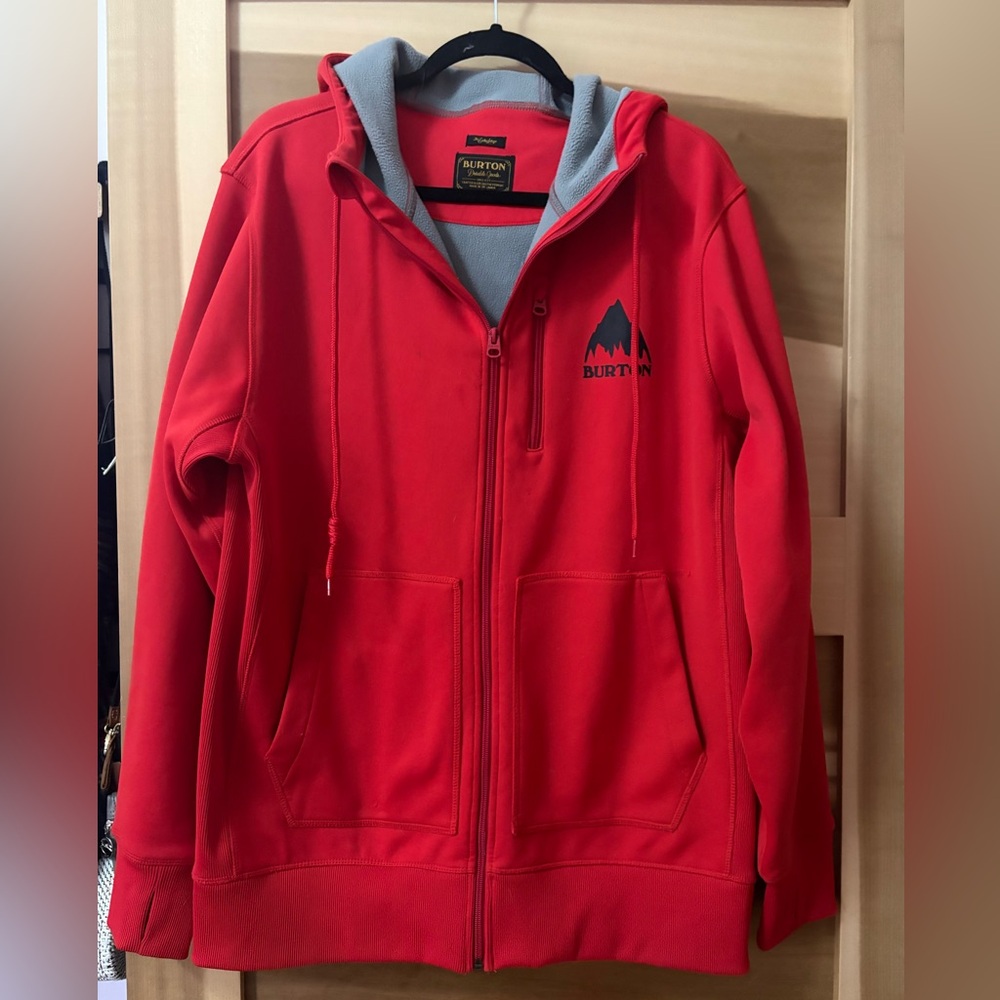 Burton Dryride Fire Hooded Sweatshirt Jacket XL
